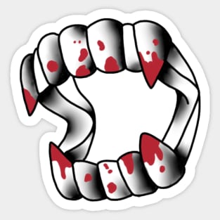 Vampire Teeth Sticker